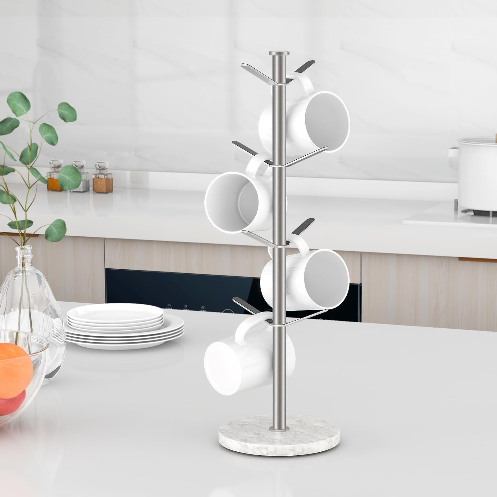 Gypie Kitchen Counter Organizer saves space in cafe, office, or home.