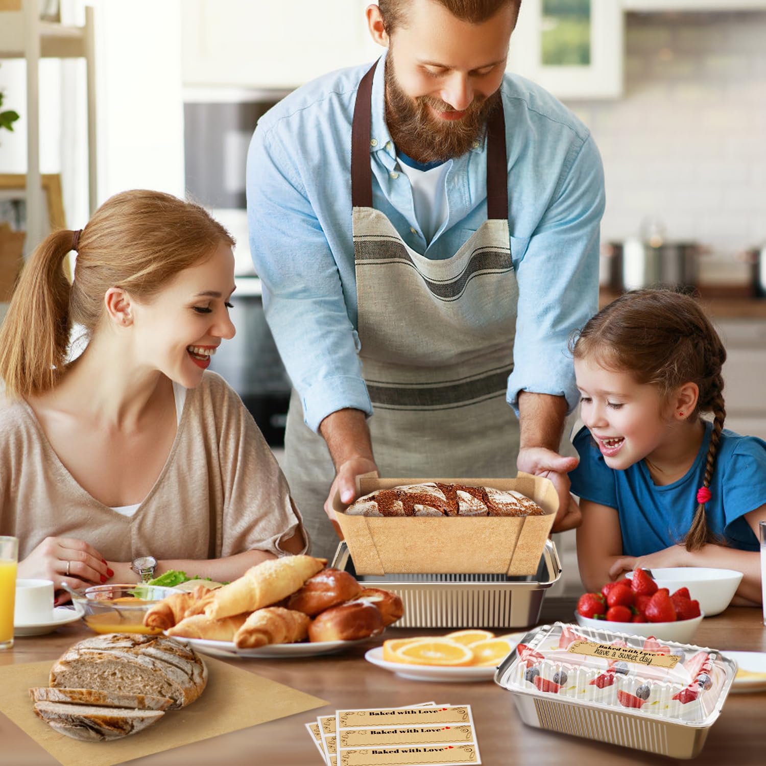 Gyreuni disposable baking pans set for quick cleanup