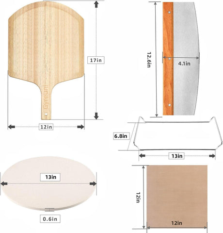 Gyreuni oak pizza paddle offers sturdy lifting and precise slides.