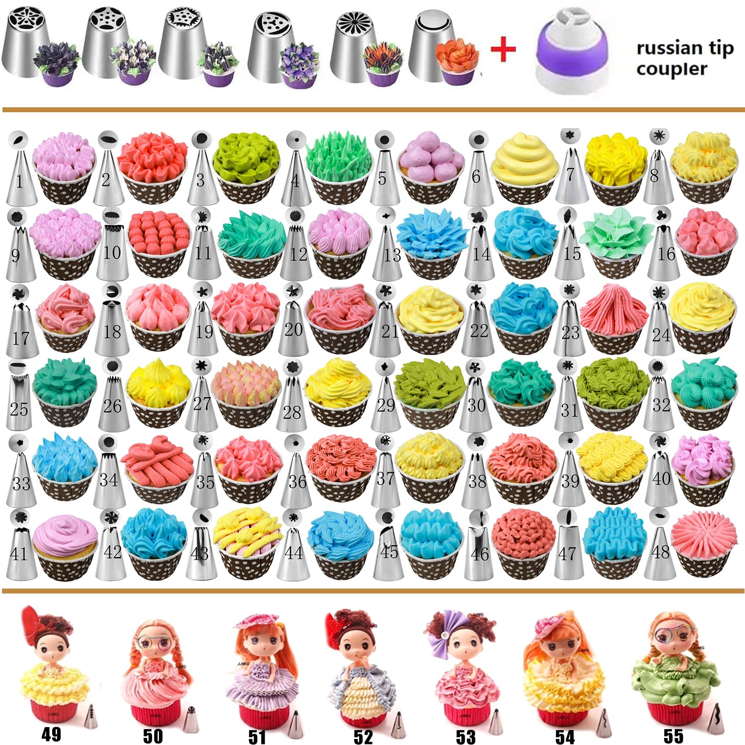 GZMAISULEE cake boards paired with the 540PCS decorating set.