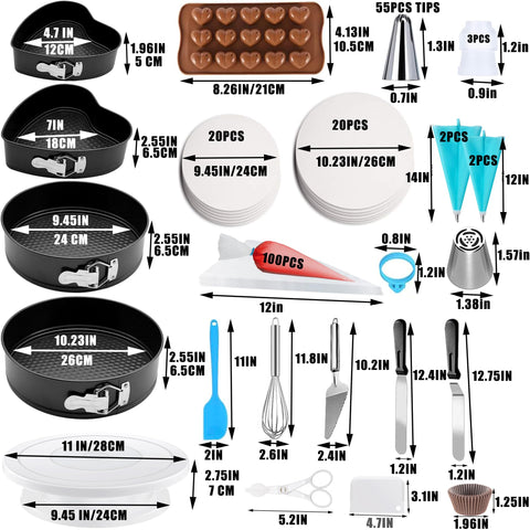 GZMAISULEE icing tips and couplers for detailed decorations with the kit.