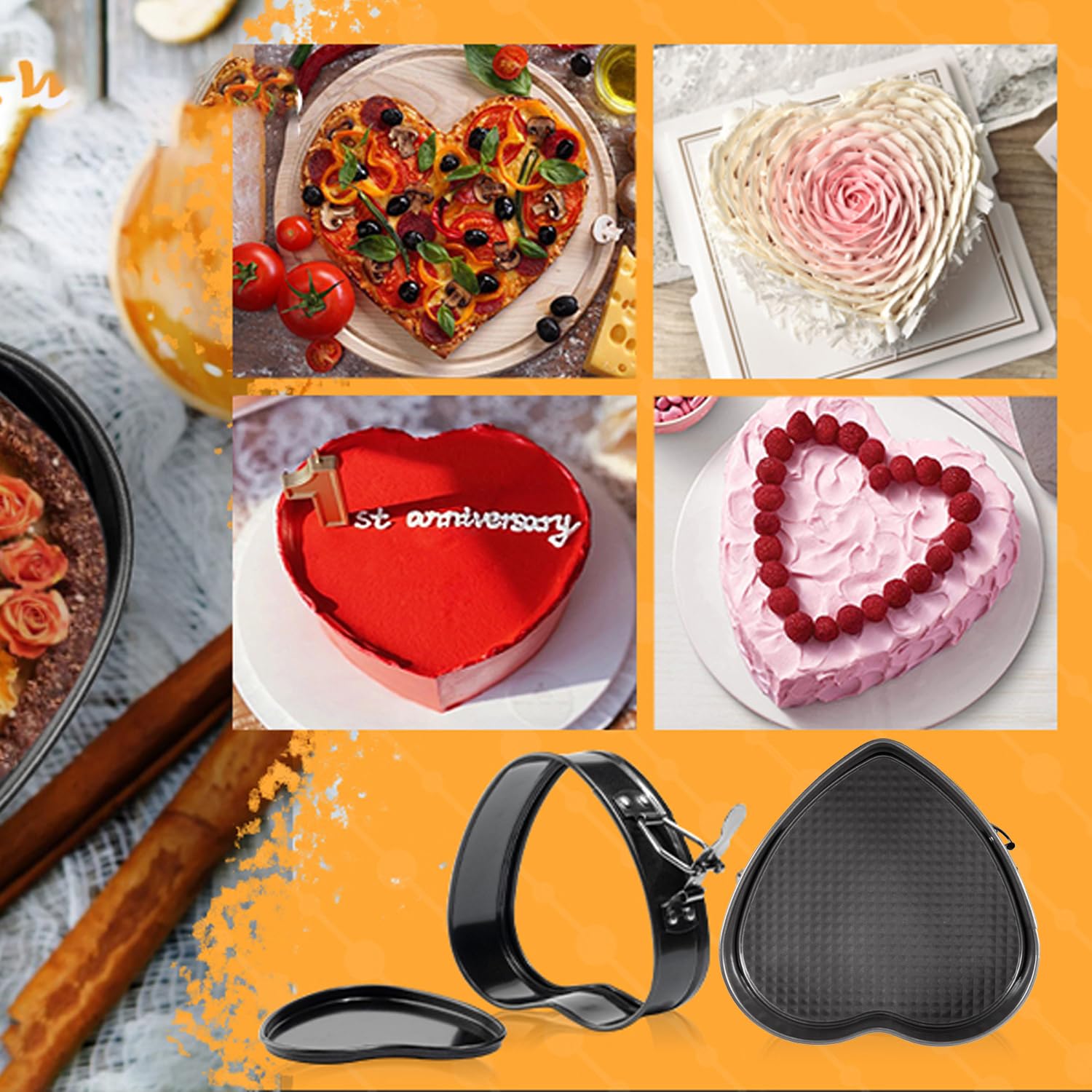GZMAISULEE nonstick coating ensures easy release and quick cleanup.