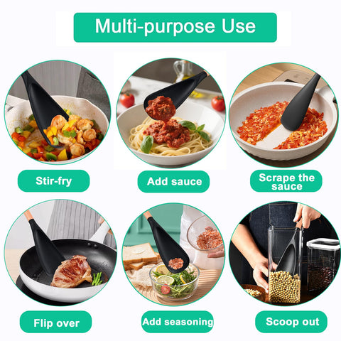 GZXTSKY 2-pack cooking spoons for versatile kitchen tasks and nonstick cookware