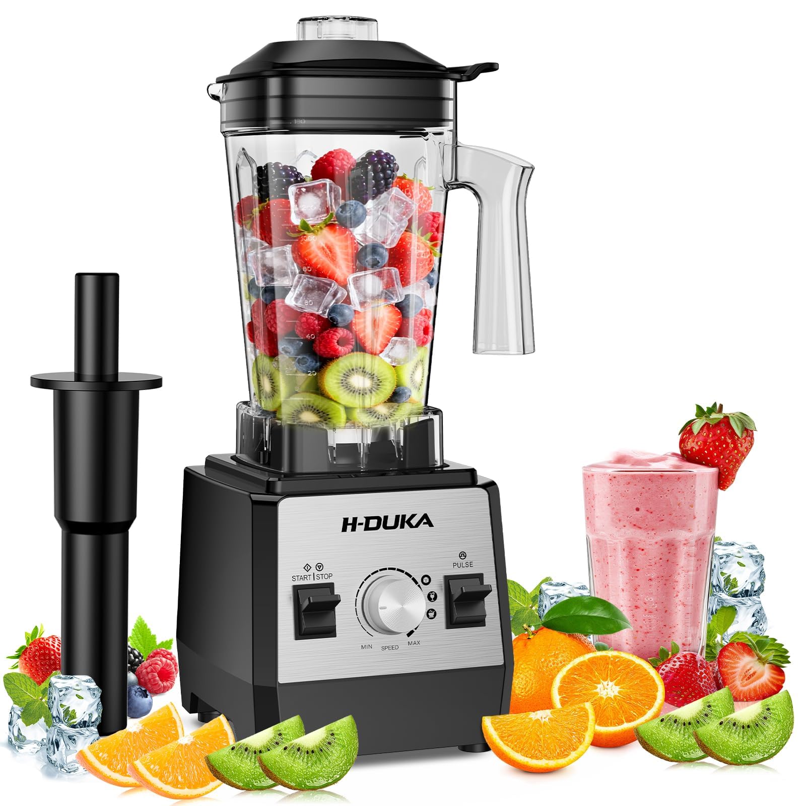 H-Duka blender with 64oz jar for family smoothies and batch blends.
