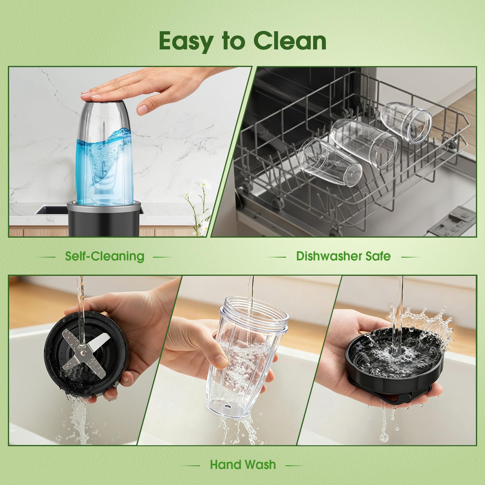 H-Duka self-cleaning mode and dishwasher-safe cups simplify cleanup.