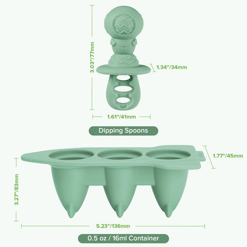 Includes 3 reusable handles for quick, ready-to-use pops.