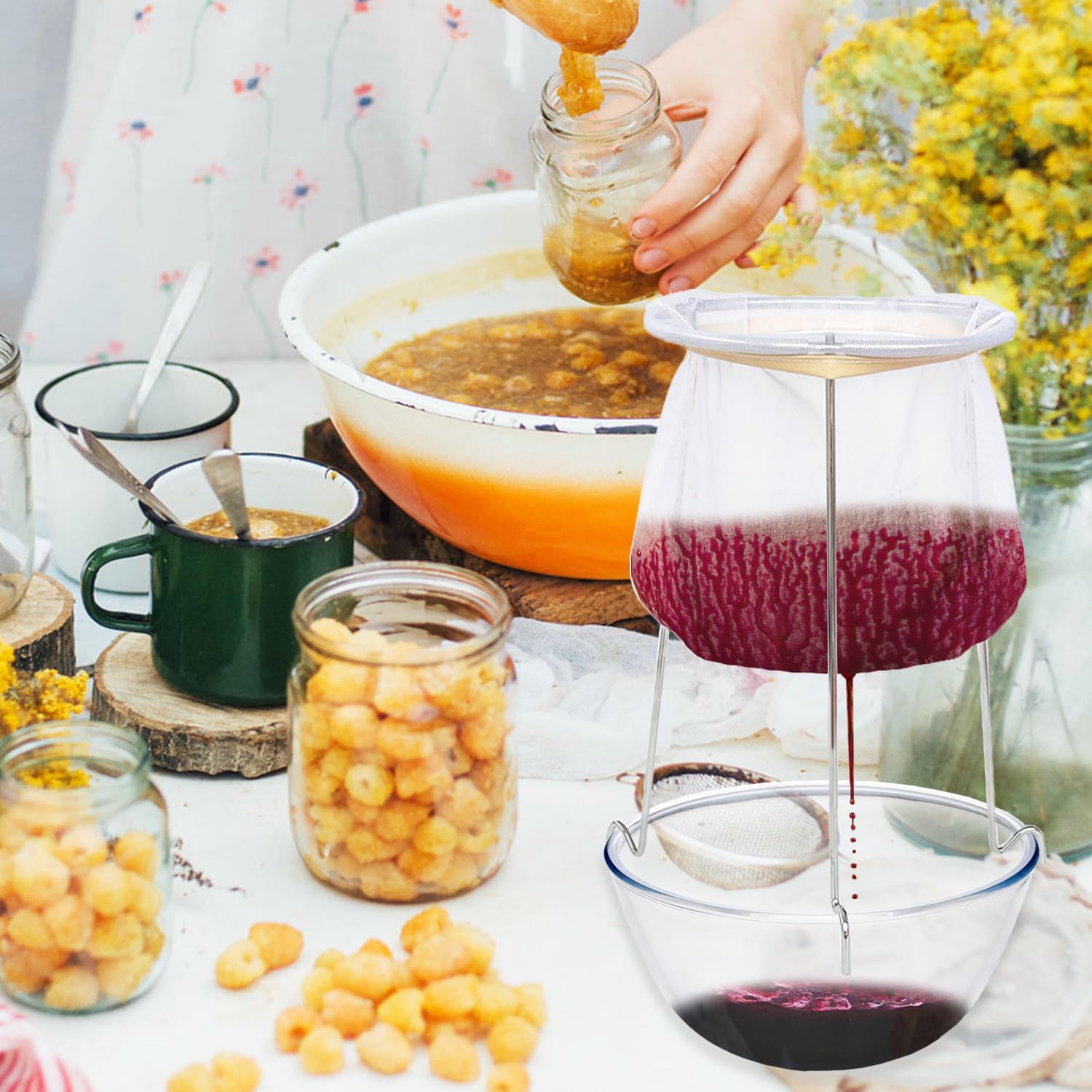 Haawooky filter kit covers juice, yogurt, jam, and broth with versatility.