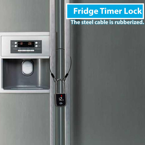 Habit Control timer lock battery status indicator highlights long-lasting power.