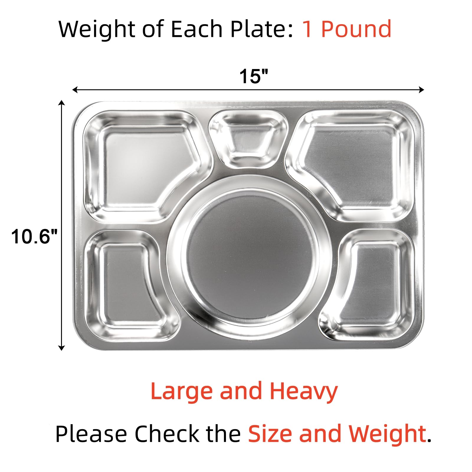 Hacaroa six-compartment layout shows portion control ideal for balanced meals