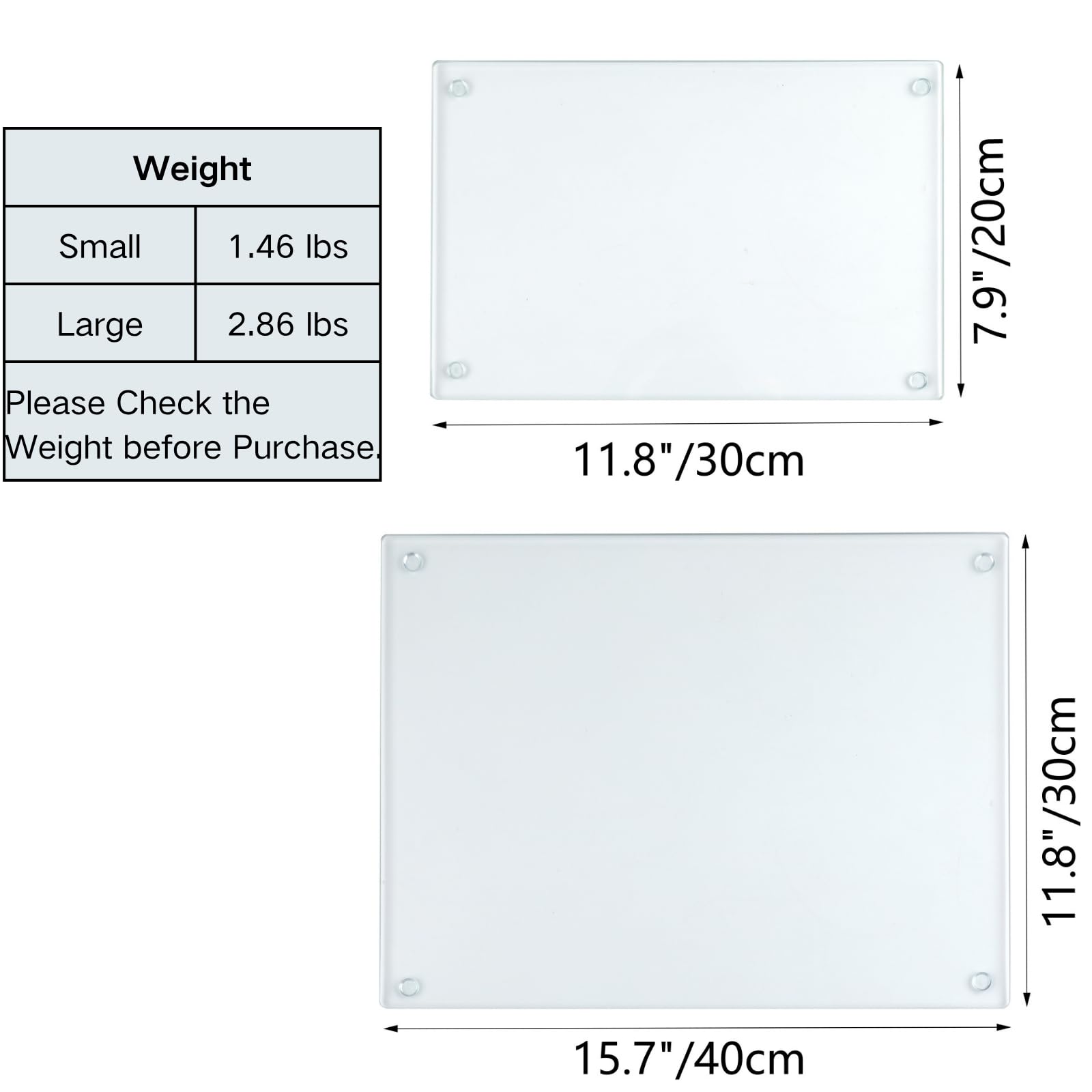 Hacaroa cutting board rectangle large with four rubber feet to avoid slipping during chopping.