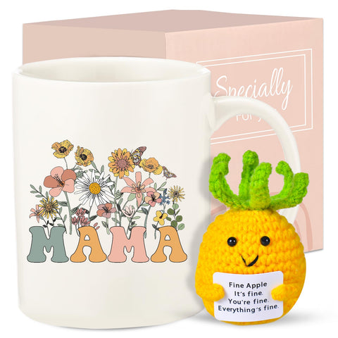 Haclury 11 oz coffee mug for mom from daughter, ideal for daily coffee rituals.