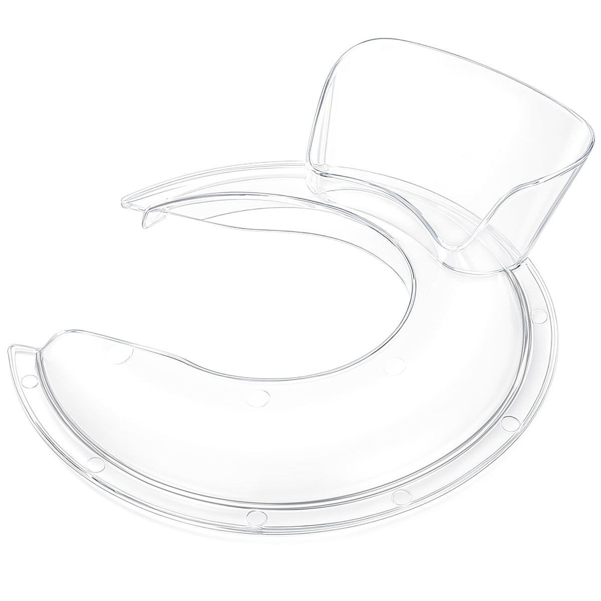 HAEGCKCA pouring shield attached to a KitchenAid mixer for mess-free pouring.