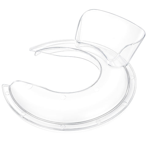 HAEGCKCA pouring shield attached to a KitchenAid mixer for mess-free pouring.