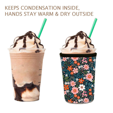 Haevola Bloom Garden colorful pattern sleeve enhances your coffee ritual