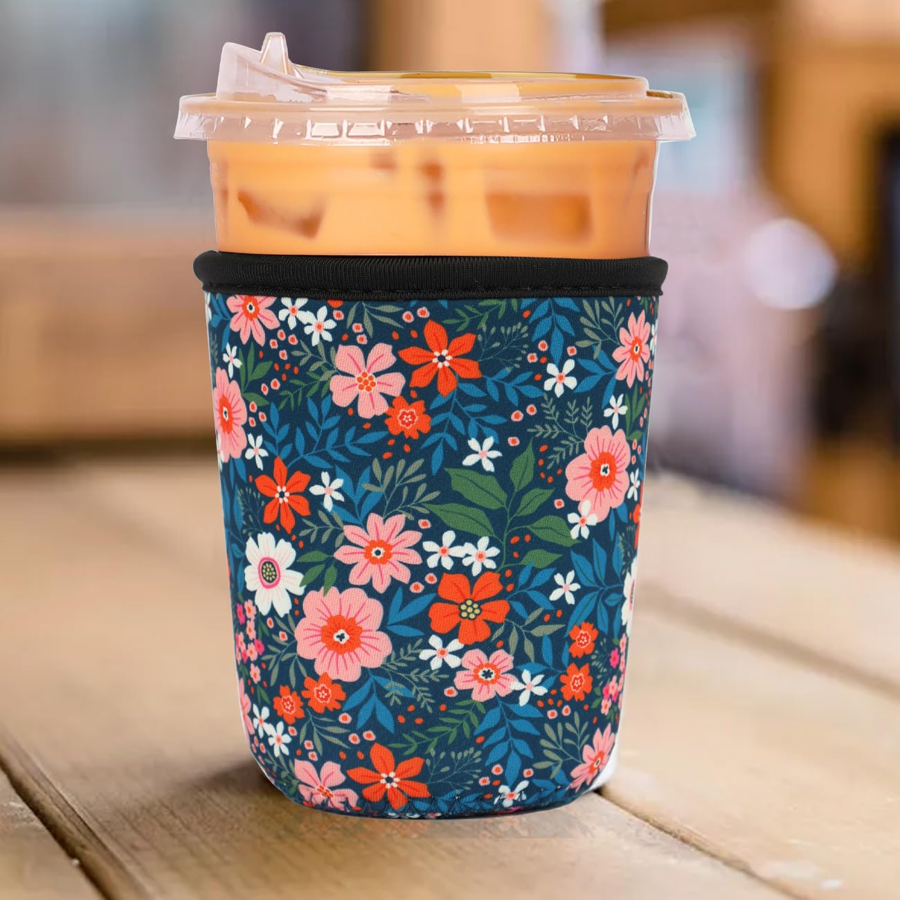 Haevola Bloom Garden neoprene insulation sleeve fits standard and large cups
