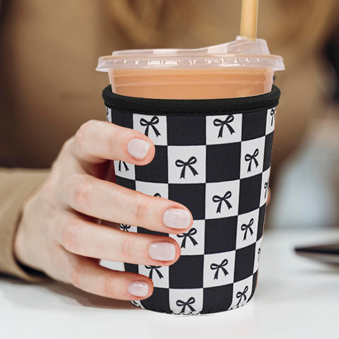 Haevola neoprene sleeve for iced coffee provides condensation control and secure grip