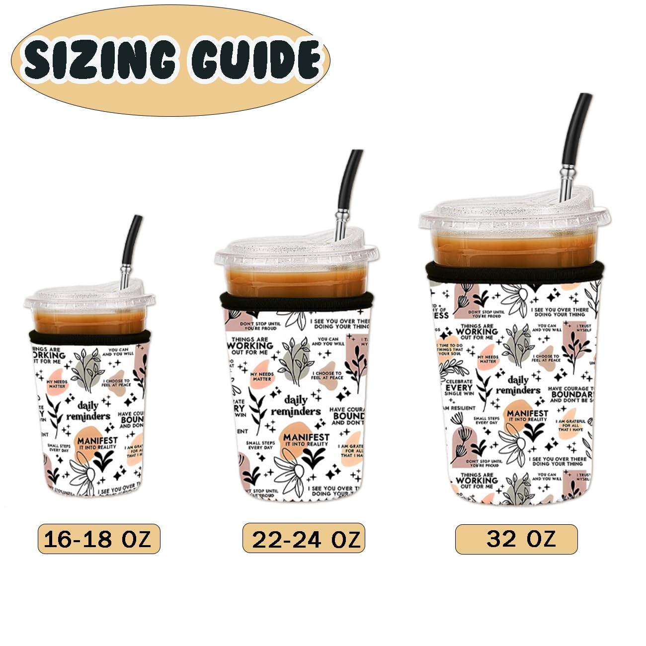 Haevola neoprene sleeve three-designs collection suits standard and large cups.