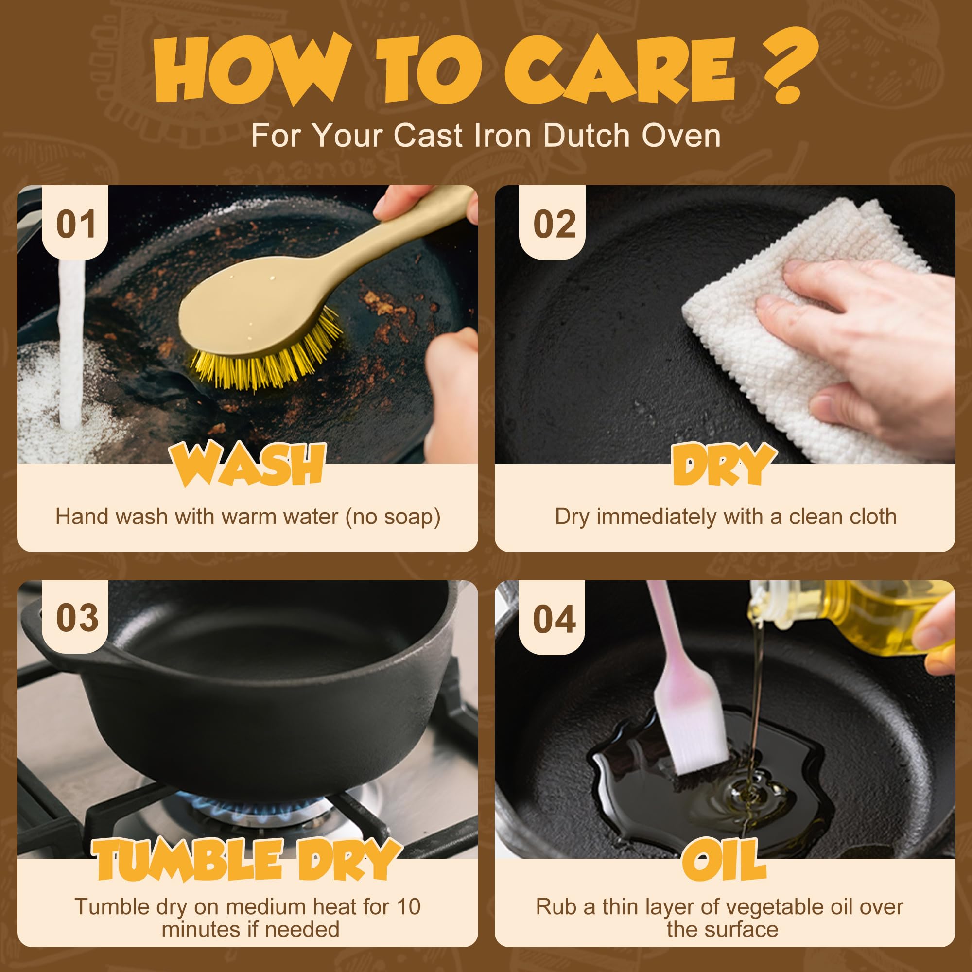 Induction and stove top compatible Hafaqen Dutch oven ready