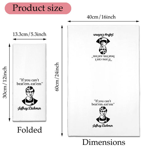 Hafhue kitchen towel dries glassware for streak-free shine.