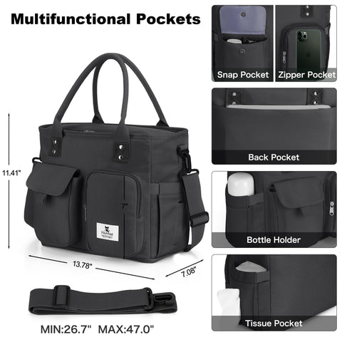 Hafmall insulated lunch bag with shoulder strap for on the go.