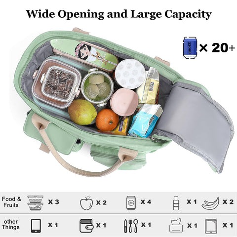 Hafmall leakproof lunch bag designed for secure transport during commutes.