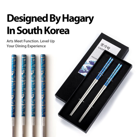 Dishwasher-safe Hagary chopsticks simplify cleanup after family meals.