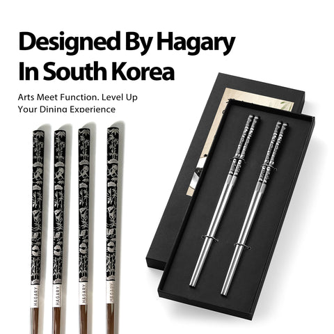 Hagary dishwasher-safe reusable chopsticks simplify cleaning and everyday use.