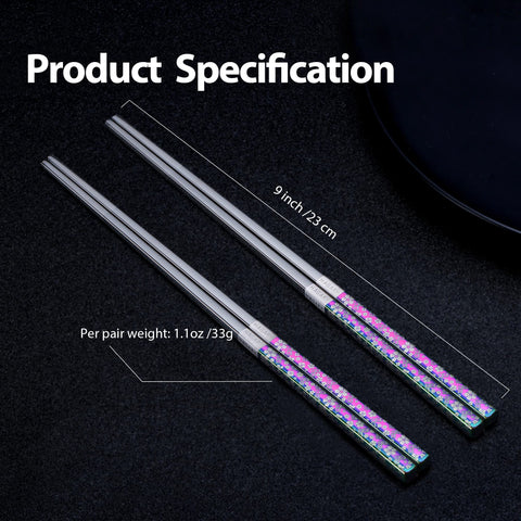 Hagary chopsticks designed in Korea offer durable rust resistant dining utensils