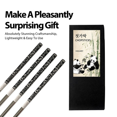 Hagary Korea-designed panda chopsticks elevate table settings with Asian-inspired flair.