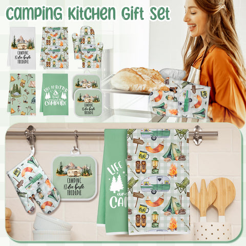Hahafelt gift-ready camping accessories decorate RVs or backyard gatherings.