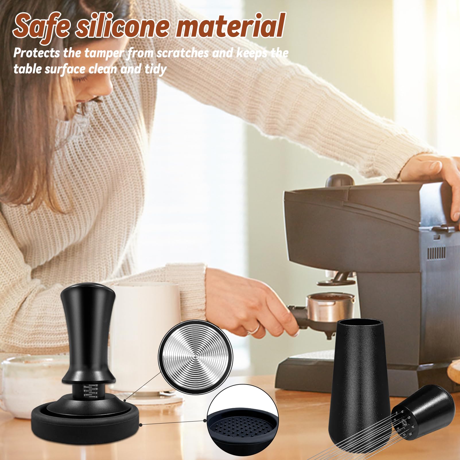 HahaGo tamper supports consistent pressure for balanced flavor