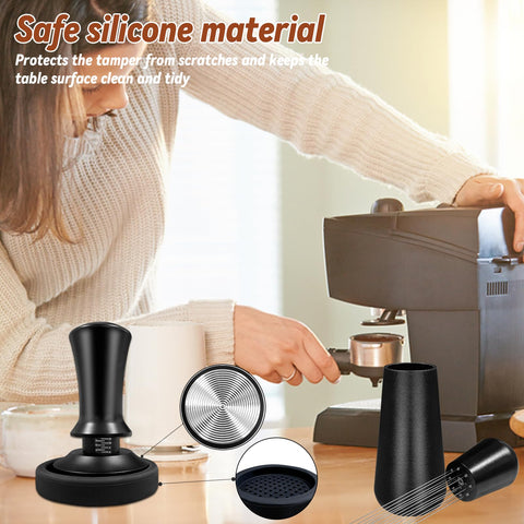 HahaGo tamper supports consistent pressure for balanced flavor