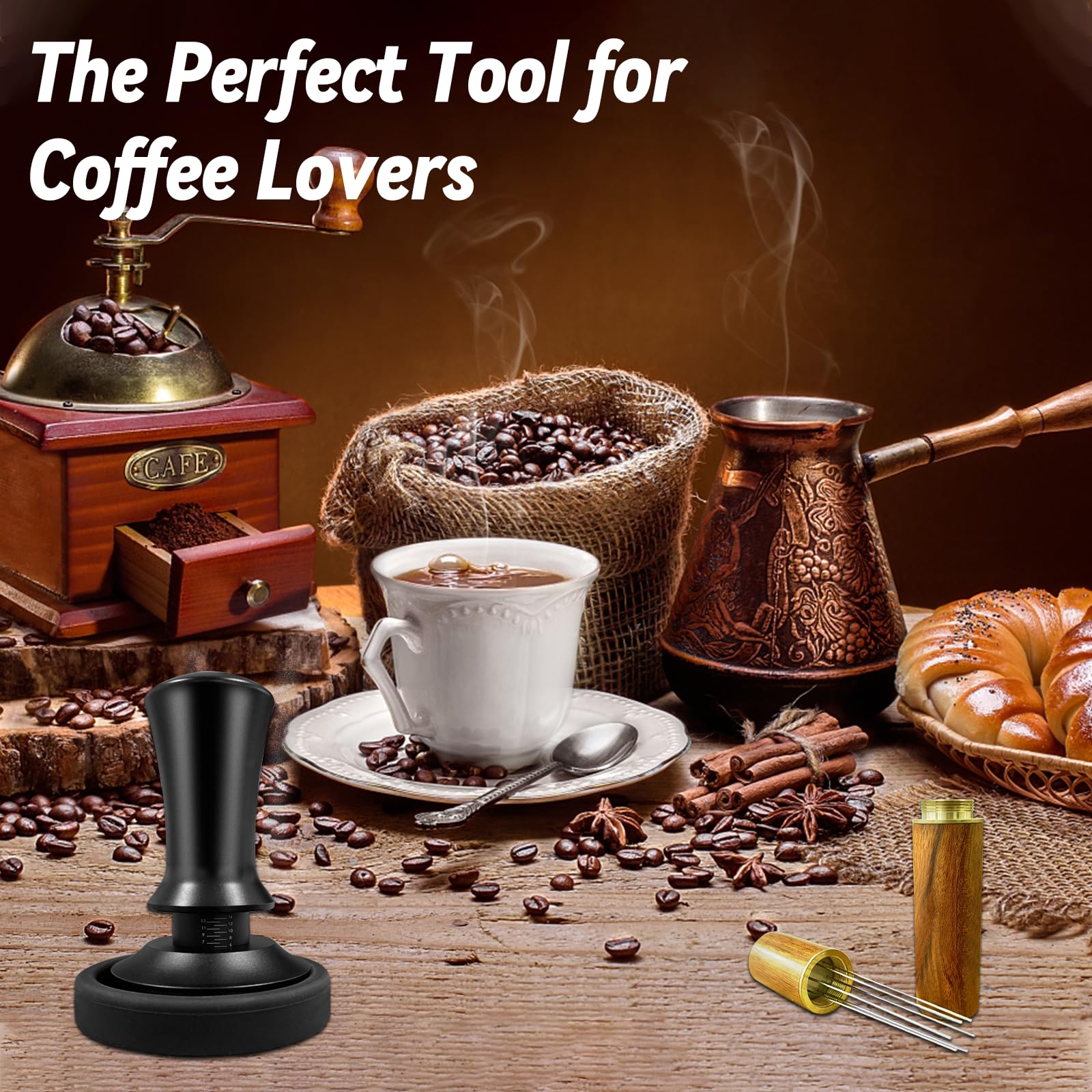 HahaGo black finish adds a sleek aesthetic to your espresso setup.