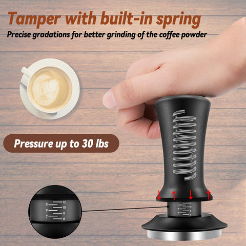HahaGo stainless steel pin helps mix grounds evenly for consistency