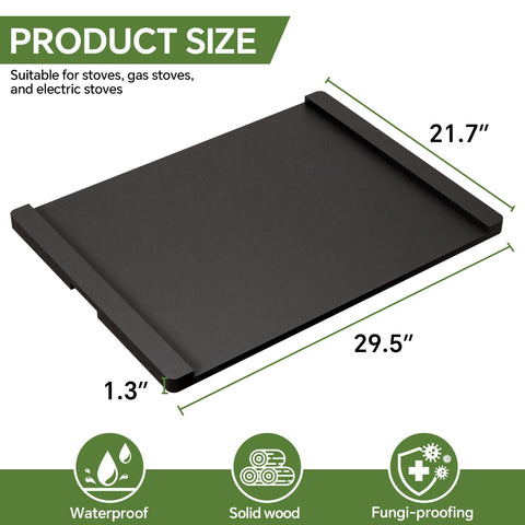 HAIDAIYA stove cover 30x22-inch extends workspace while protecting surfaces.