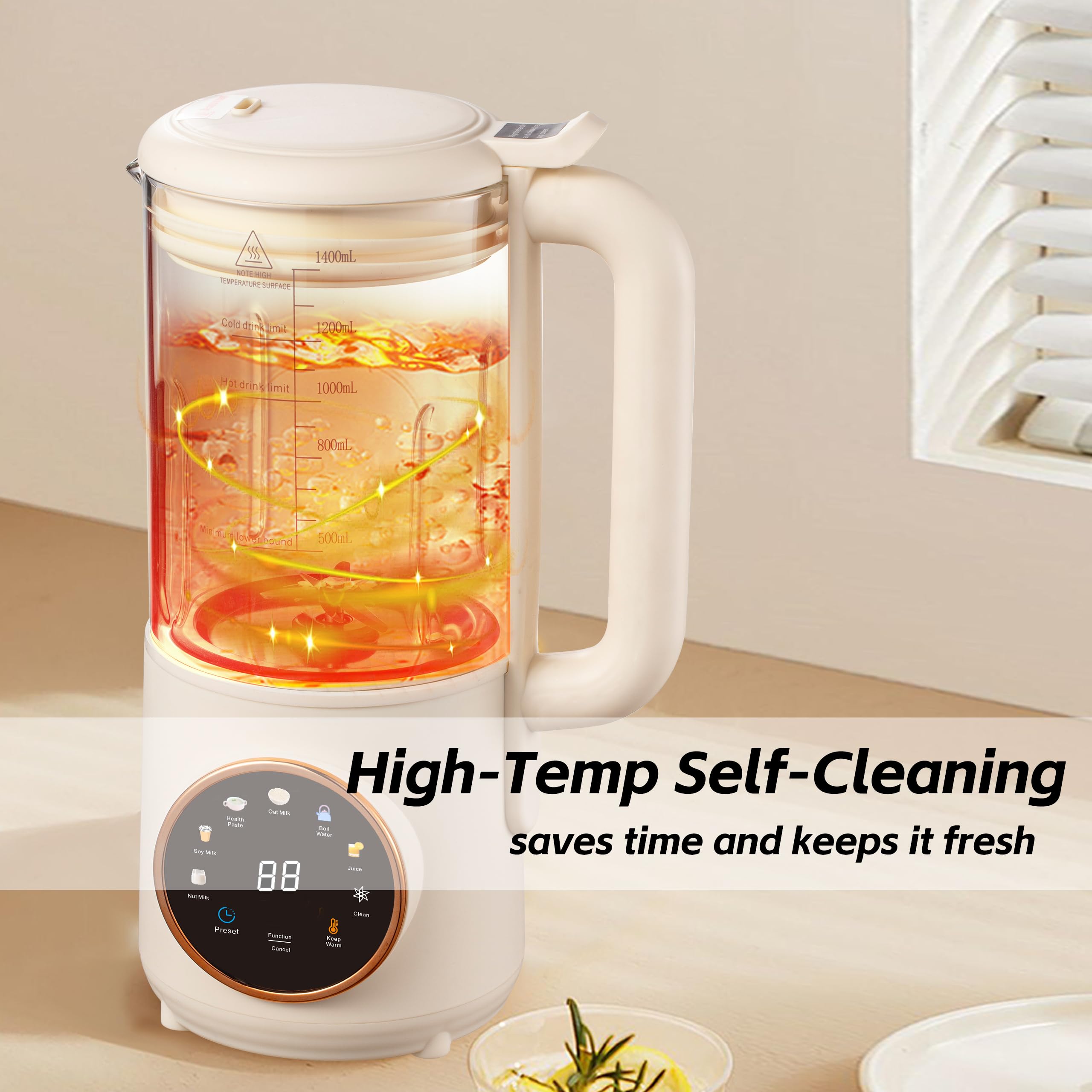 HaiiuzHi auto-clean feature saves time with quick rinse