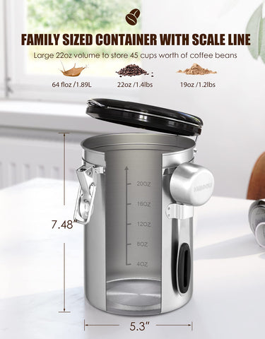 HAIOOU stainless steel interior keeps contents safely stored and easy to clean