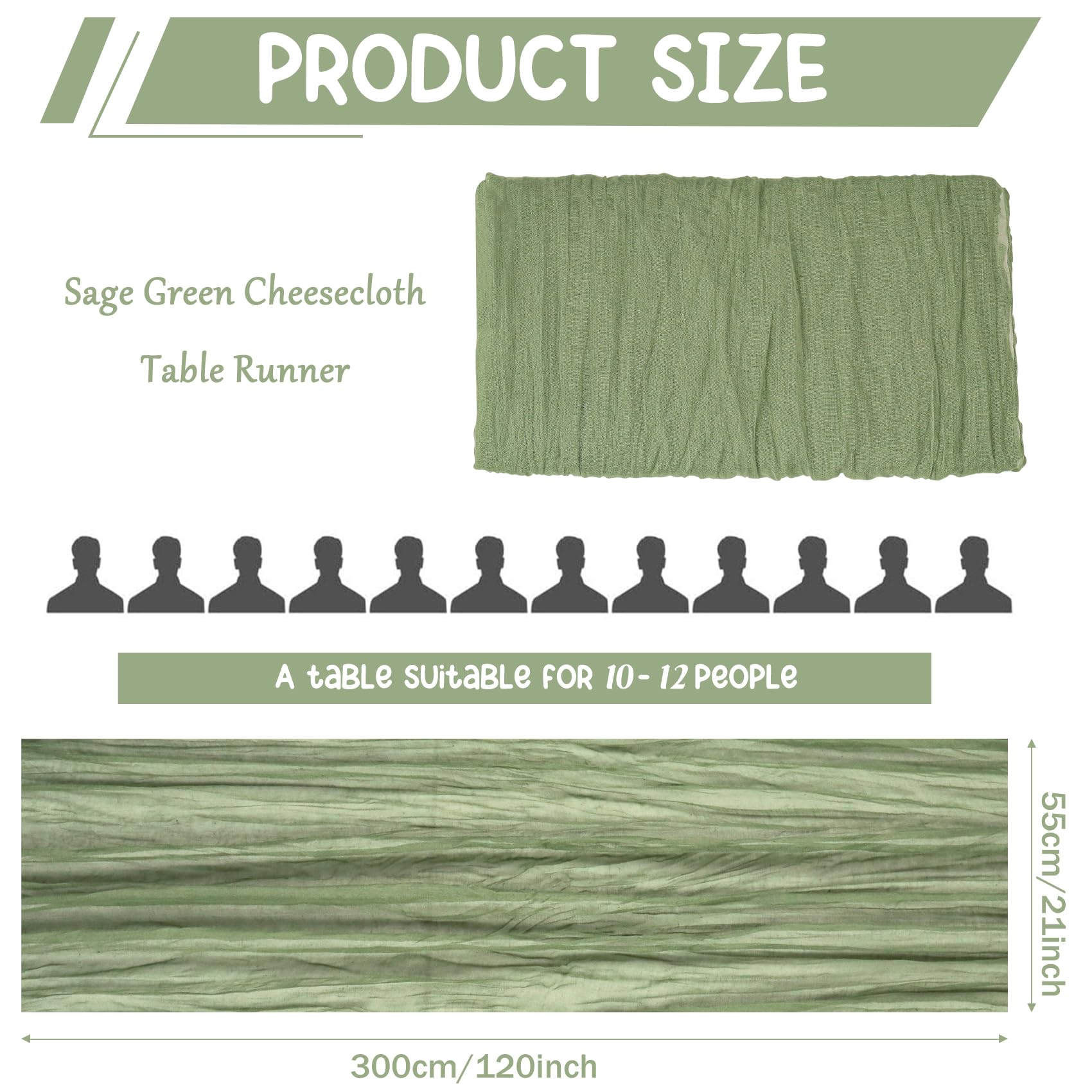 HAISIWLKJ gauze table runner with boho vibe enhances bridal showers.