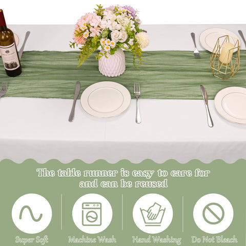 HAISIWLKJ durable polyester table runner with soft touch for reusable décor.