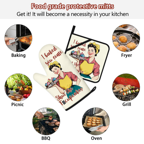 HAISUKA pattern mitts brighten any kitchen while protecting hands during meals