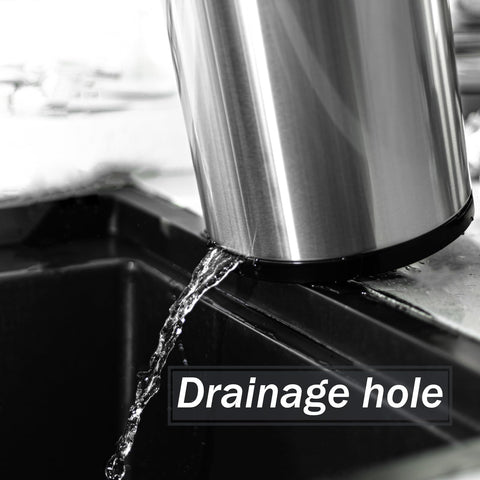 Haiyouneer draining plate with 18 holes secures utensils in place.