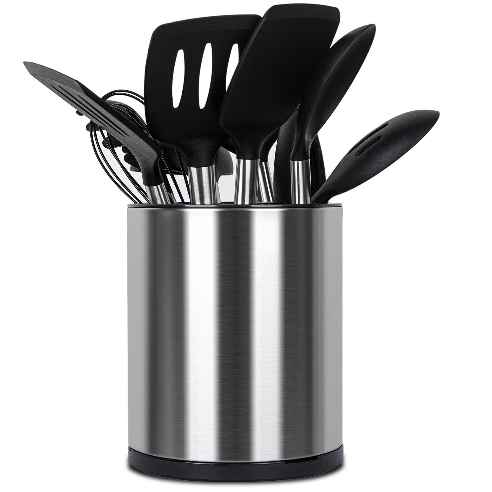 Haiyouneer 360° rotating utensil holder enables easy reach during cooking.