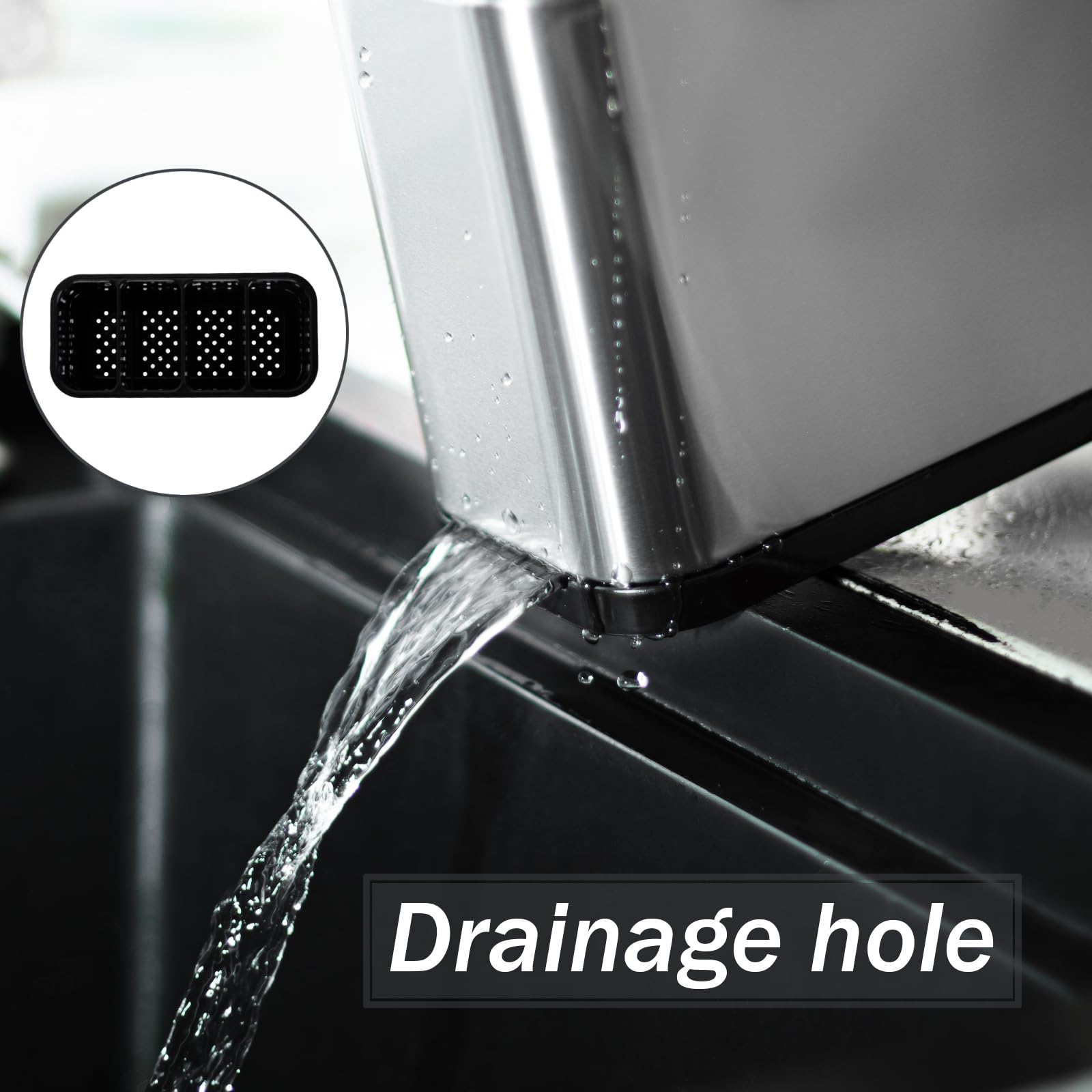Haiyouneer Silverware Caddy is dishwasher safe after disassembly for simple cleaning