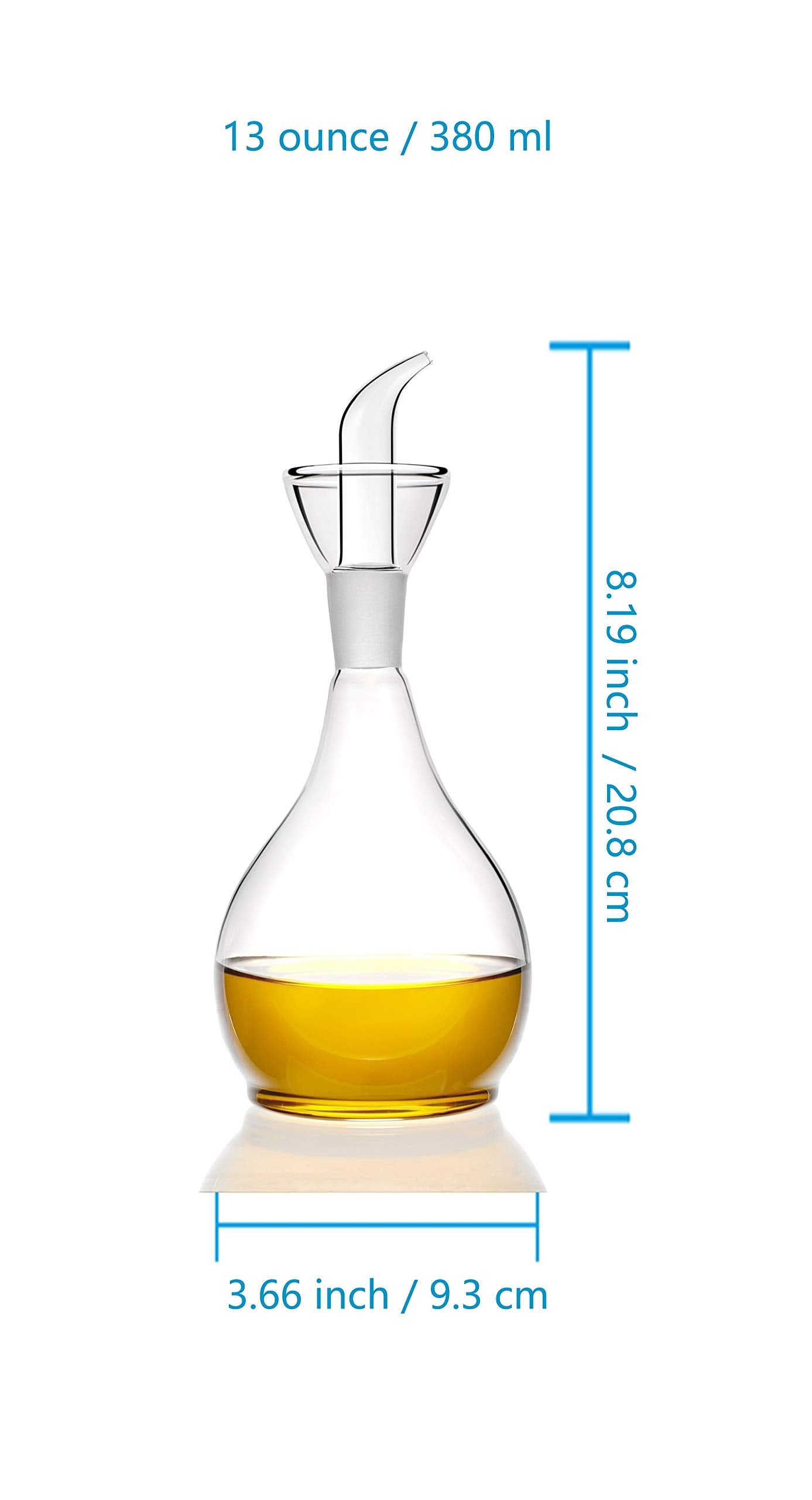 HAIZEEN clear glass bottle perfect for oil and vinegar storage