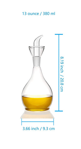 HAIZEEN clear glass bottle perfect for oil and vinegar storage