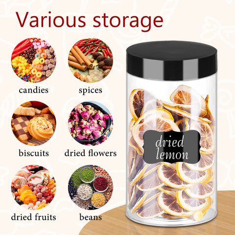 Hajoyful transparent PET jar highlighting content visibility for kitchen and crafts