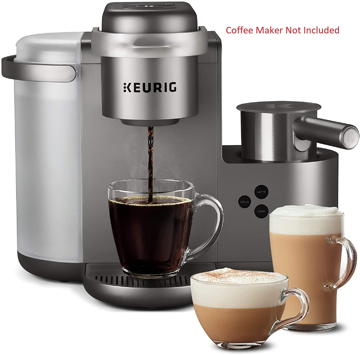 HAKANO Keurig K-Café replacement reservoir in use with seamless fit.