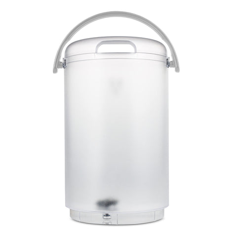 Top view of the Hakano reservoir for Keurig K-Café shows sturdy design.