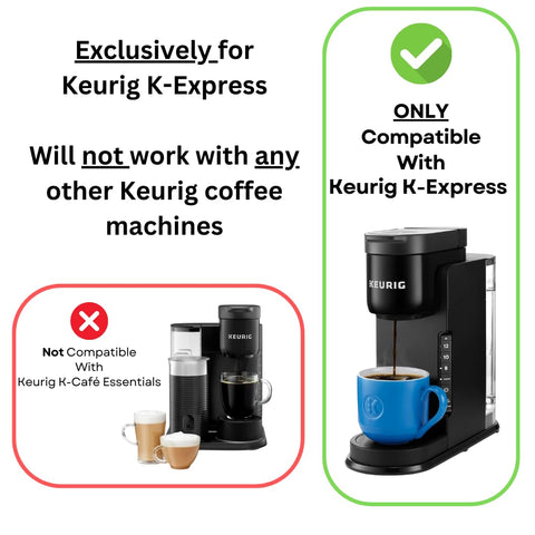Hakano removable reservoir for Keurig K-Express shown for quick refills