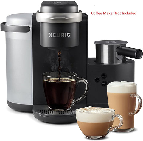 Hakano black-handle reservoir with Keurig K-Café attachment ensuring longevity and steady water flow.